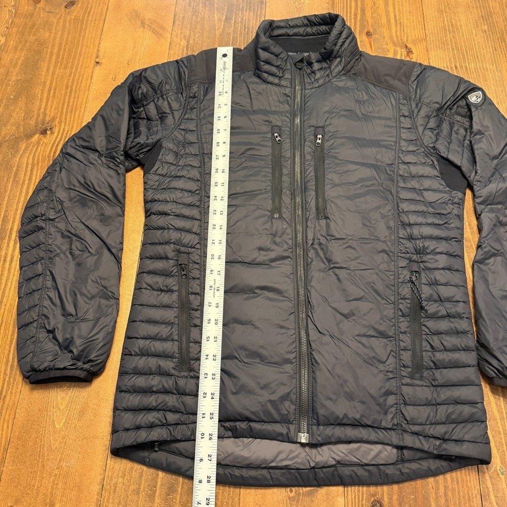 KUHL Spyfire Projekt 800-Fill Goose Down Zip Jacket Mens Size Small Black